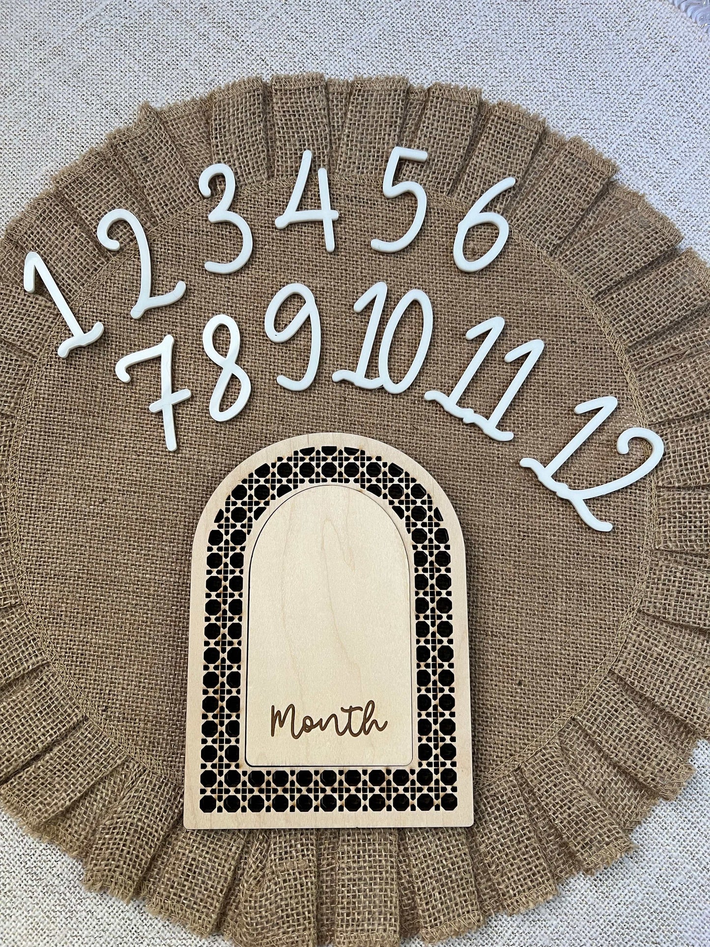 Rattan Milestone Markers - Evergreen Artisan