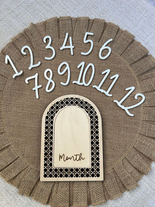 Rattan Milestone Markers - Evergreen Artisan