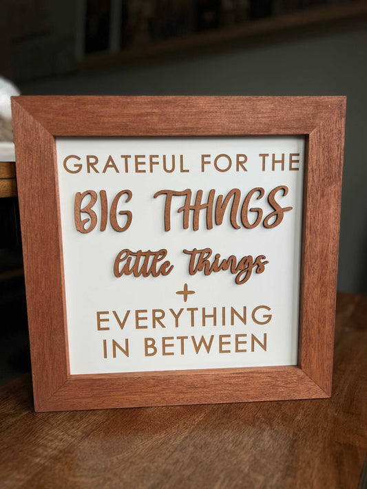Grateful for Sign - Evergreen Artisan