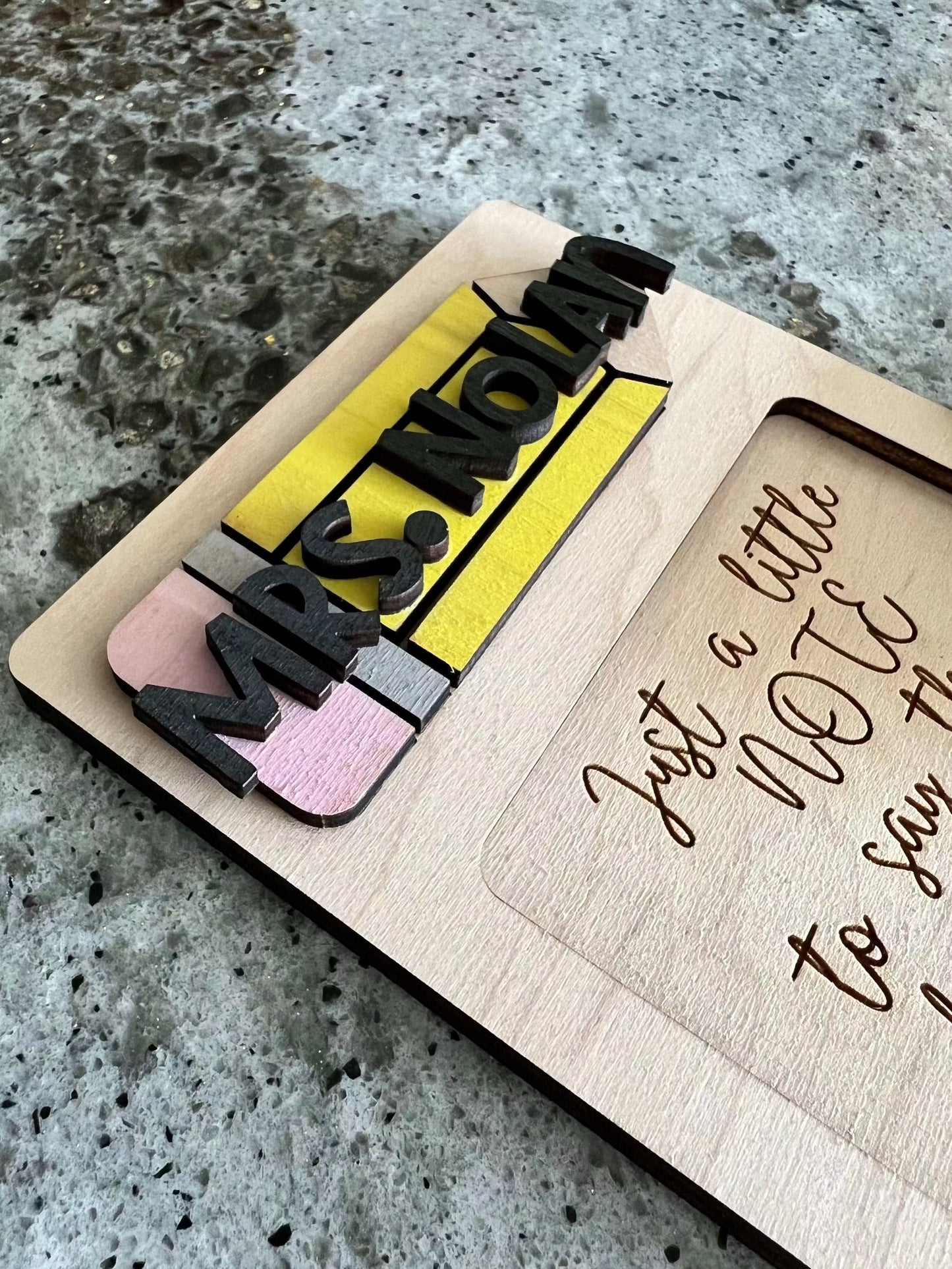 Teacher Post-It Note Holder for Organizing Your Classroom Essentials - Evergreen Artisan