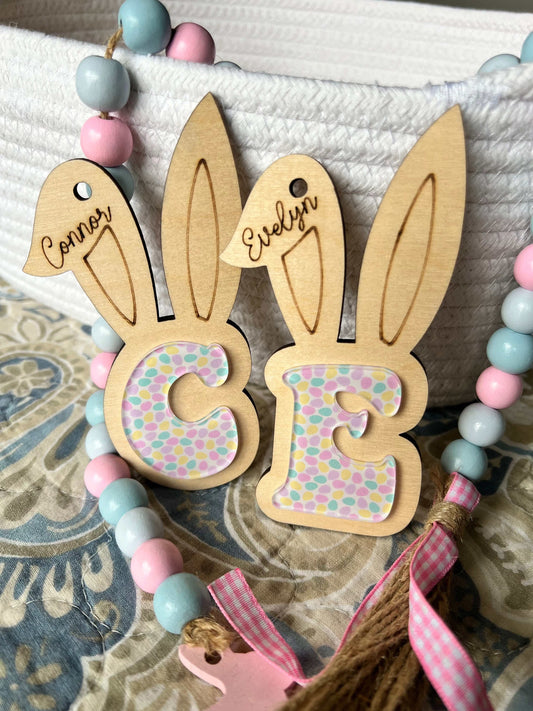 Easter Bunny Letter Tags - Evergreen Artisan