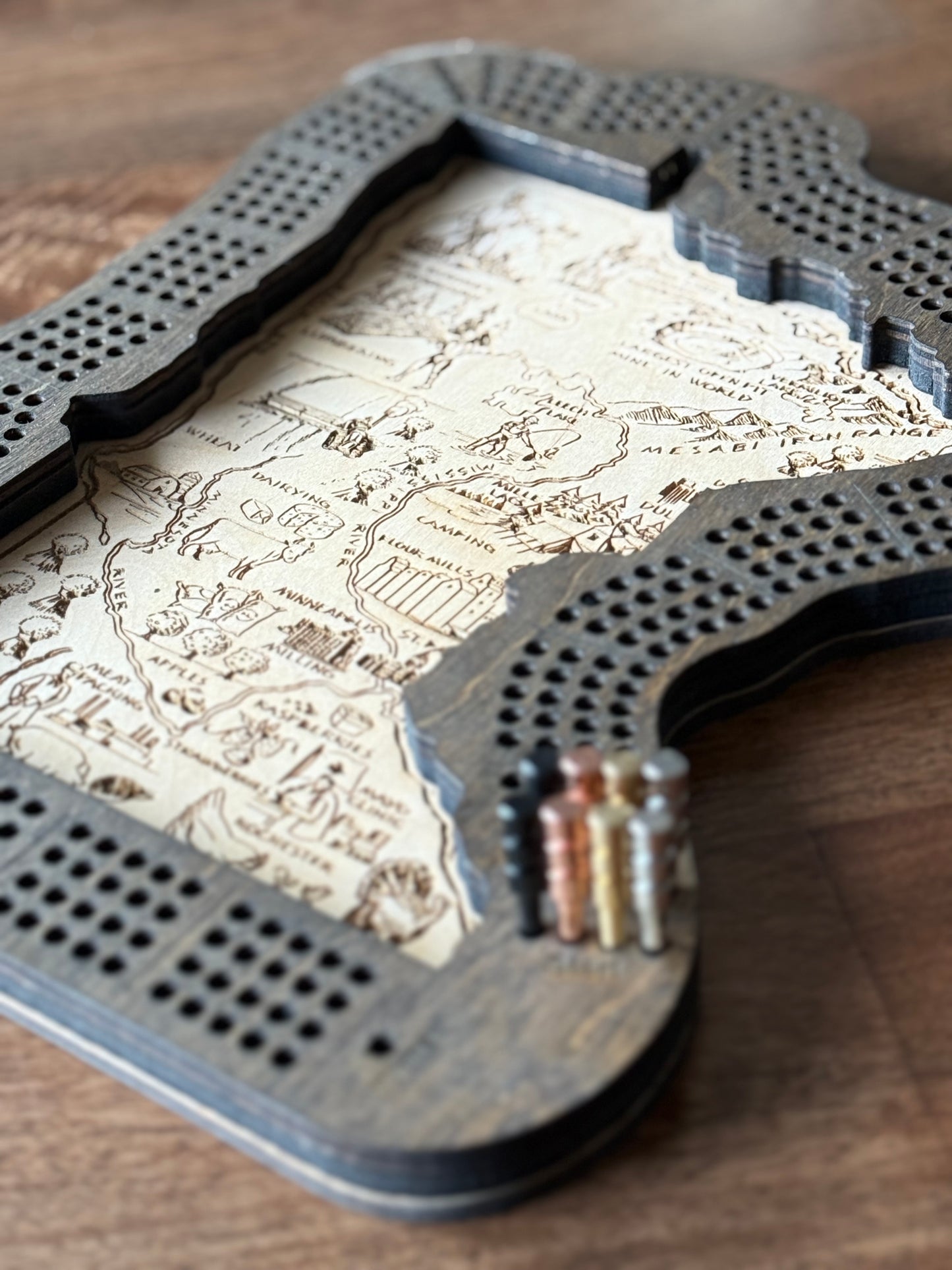 Minnesota Cribbage Board