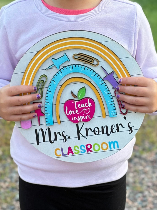 Teacher Classroom Door Sign