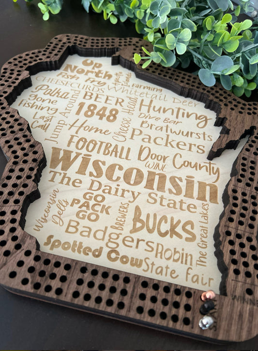 Wisconsin Cribbage Board