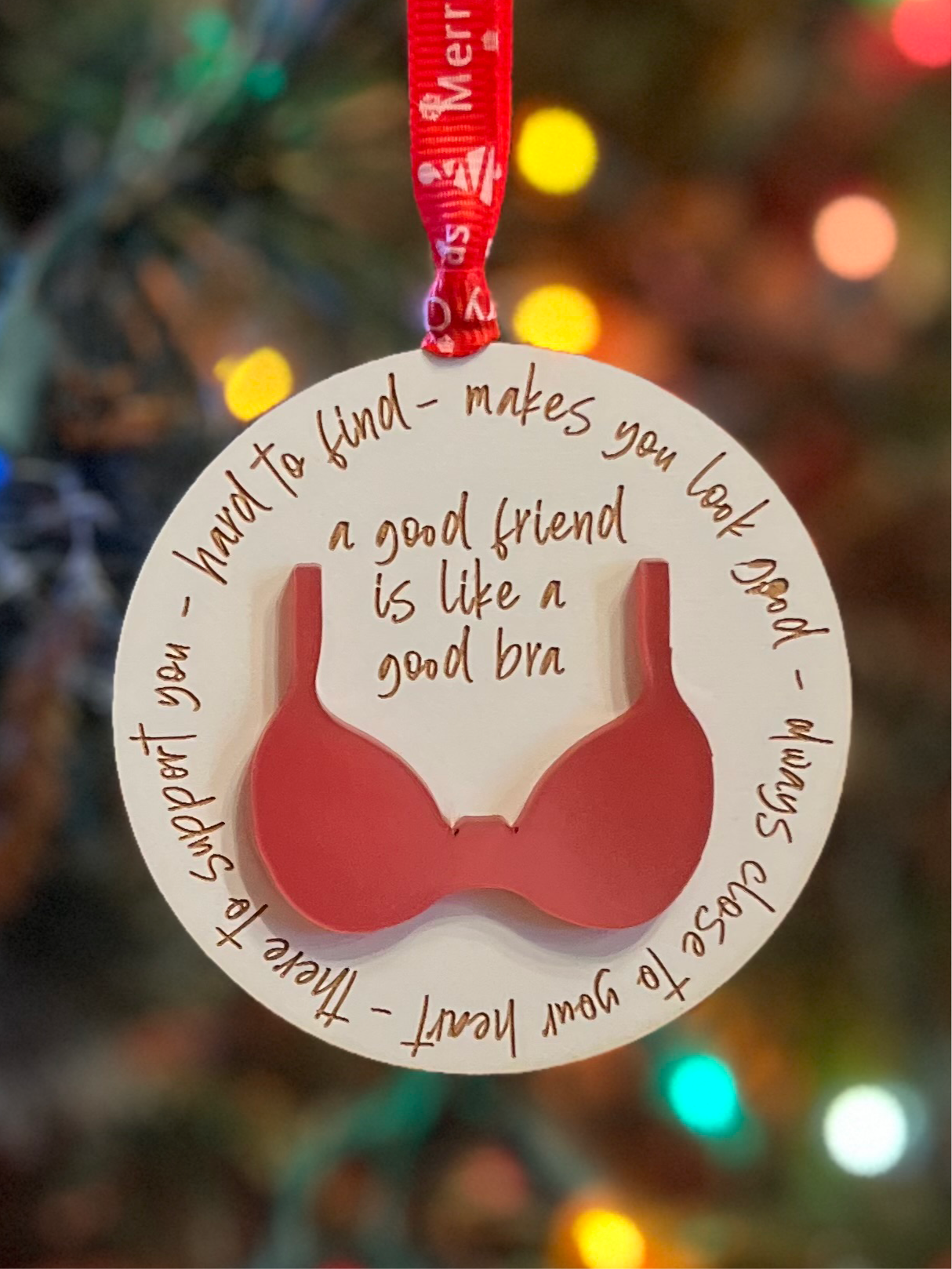 Friendship Bra Ornament