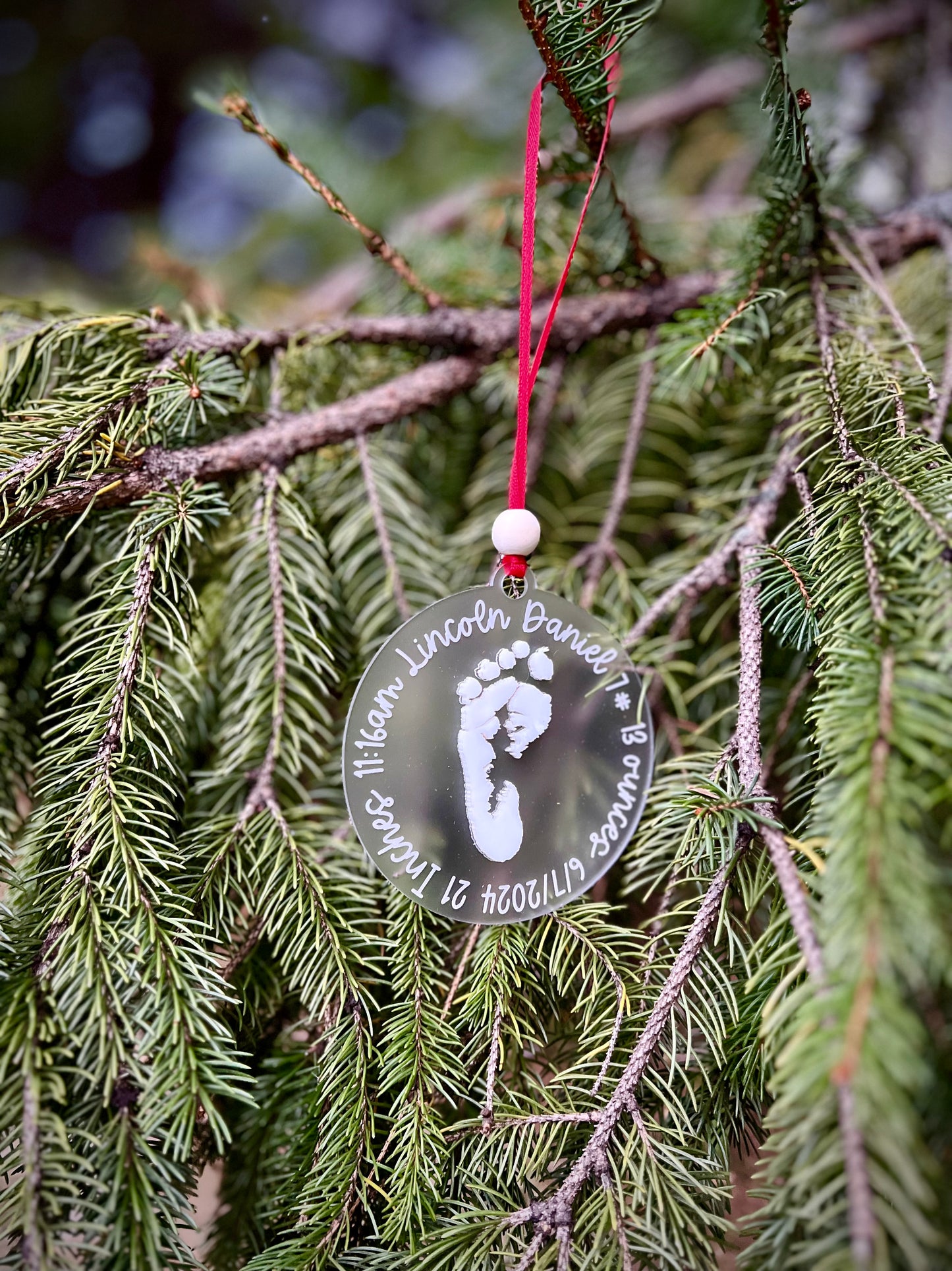 Baby Footprint Ornament