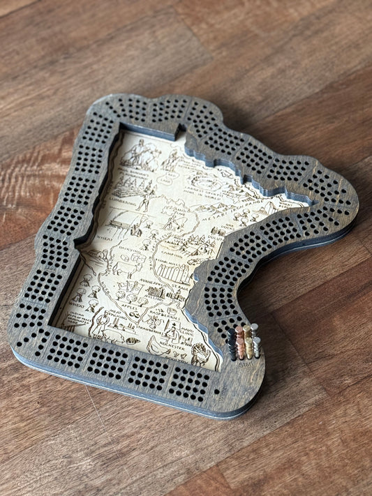 Minnesota Cribbage Board