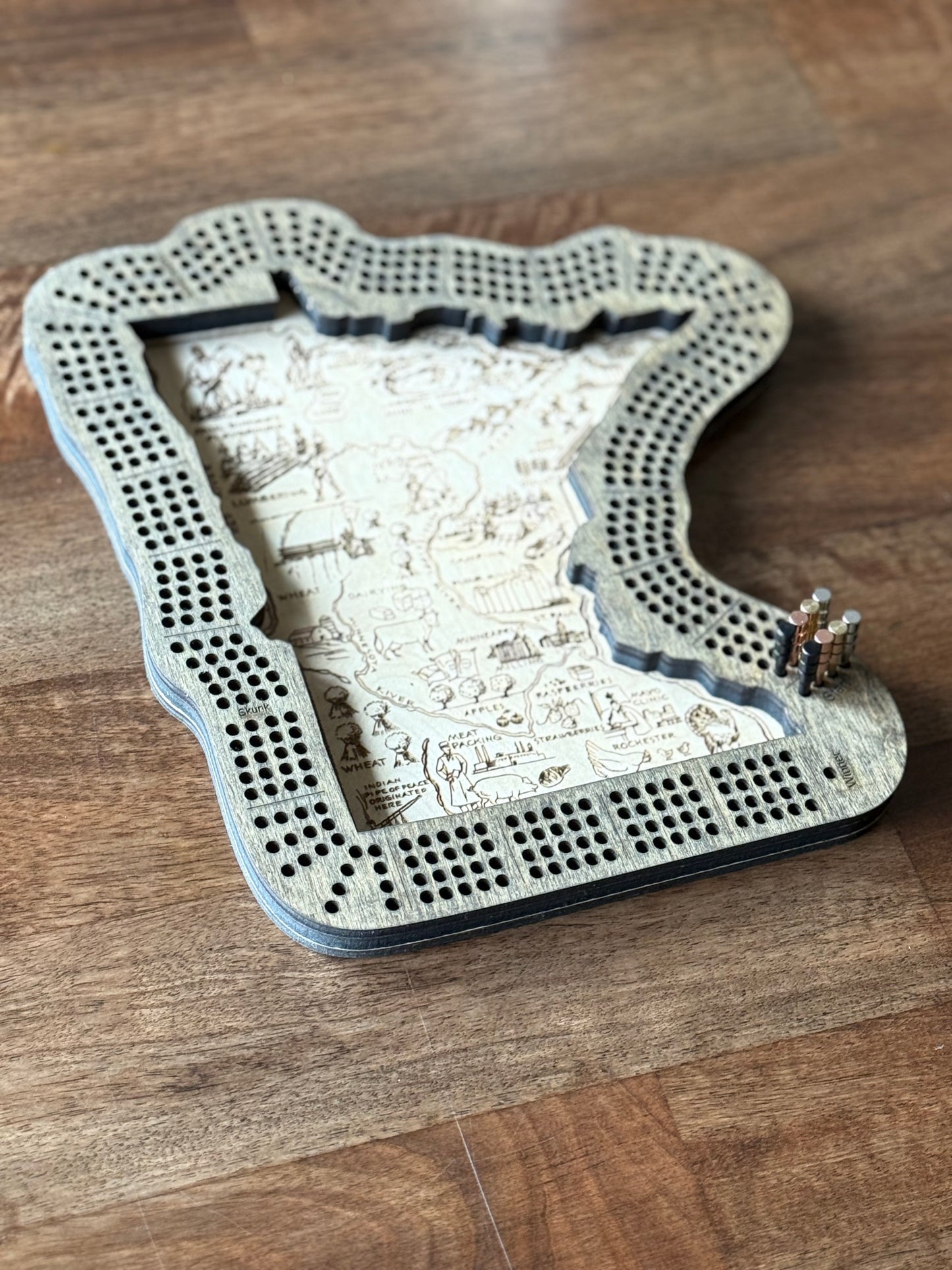 Minnesota Cribbage Board