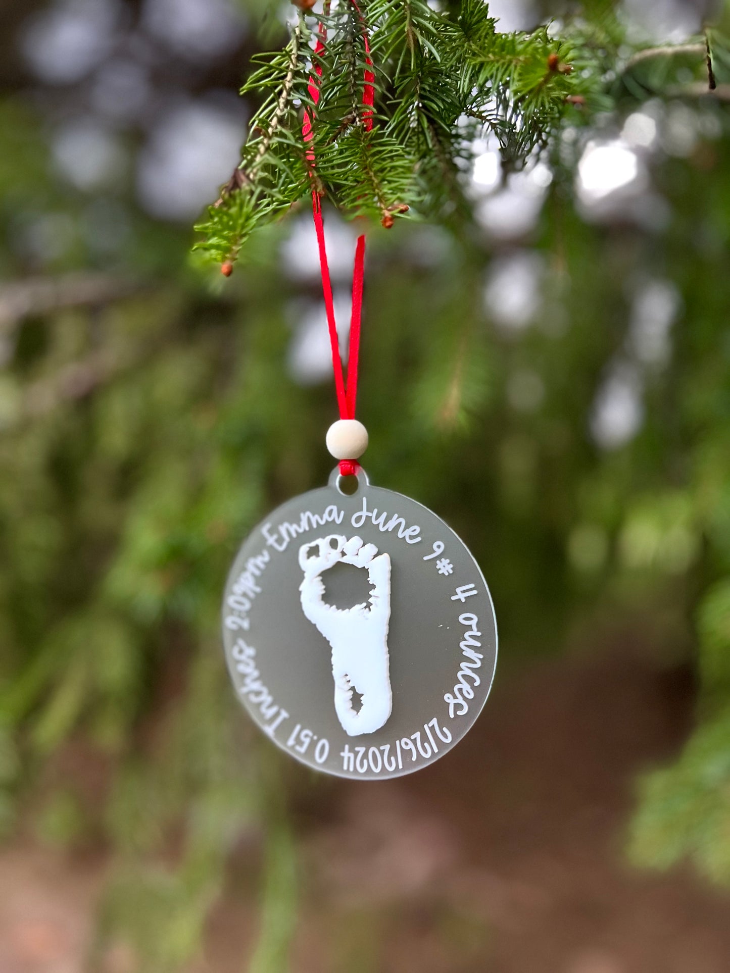 Baby Footprint Ornament