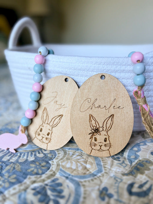 Easter Bunny Egg Tags