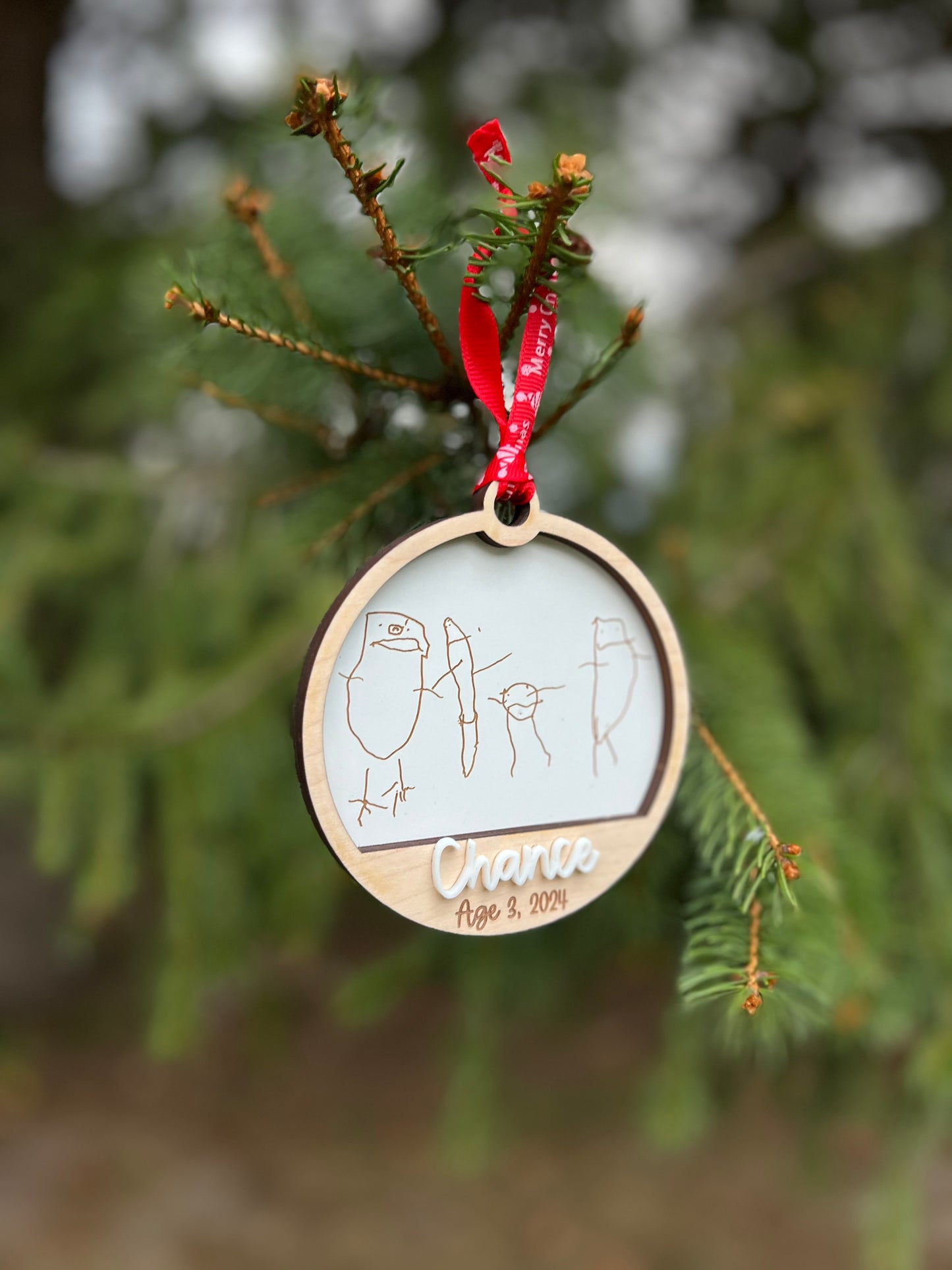 Child Hand drawn Ornament