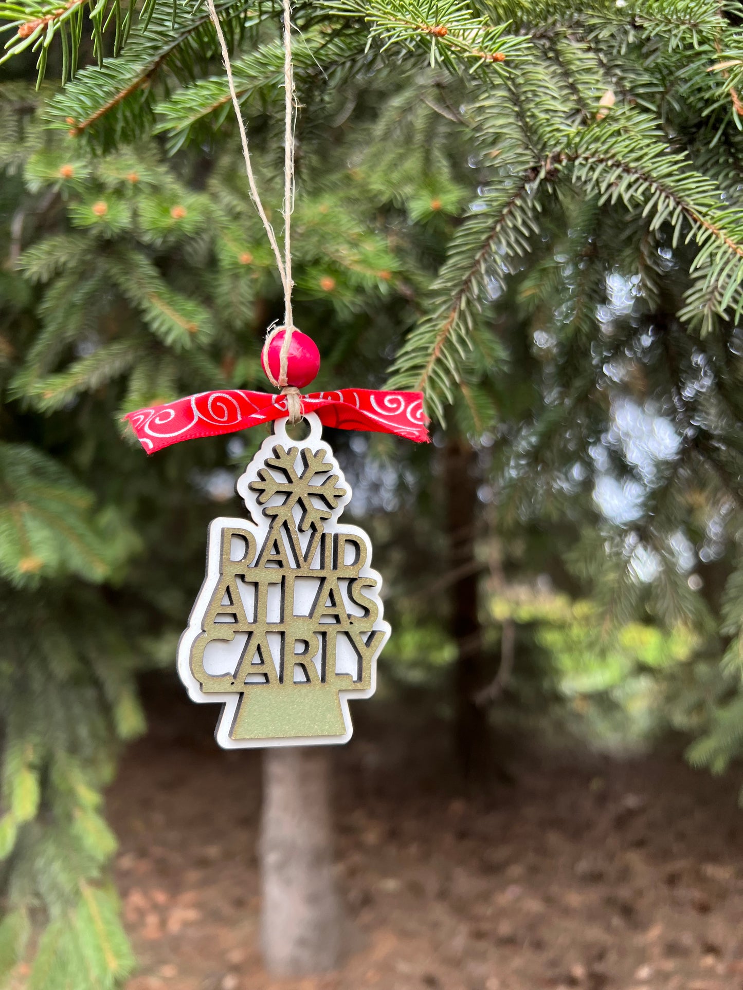 Tree Shaped Family Ornament