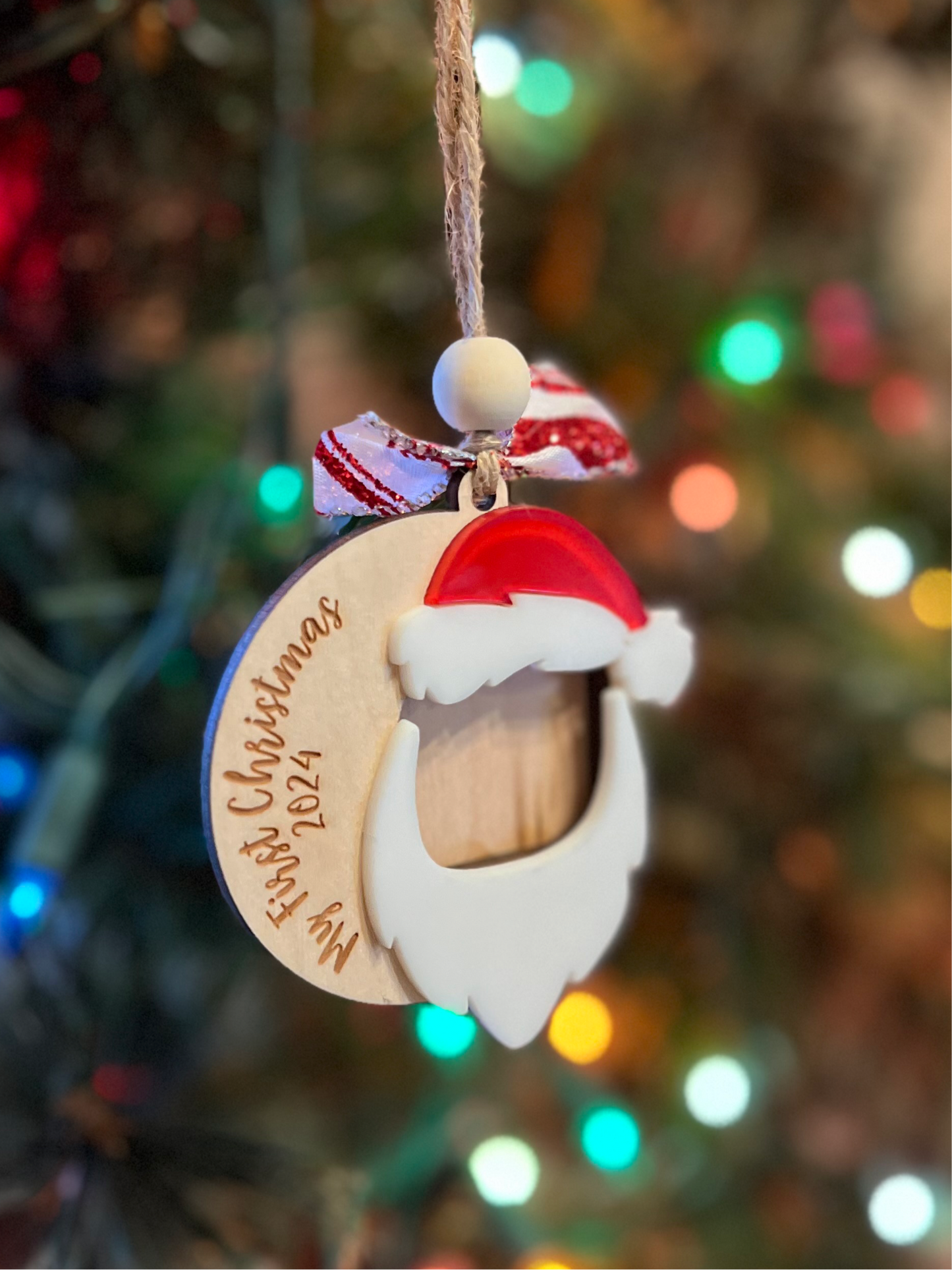 Santa Picture Frame Ornament