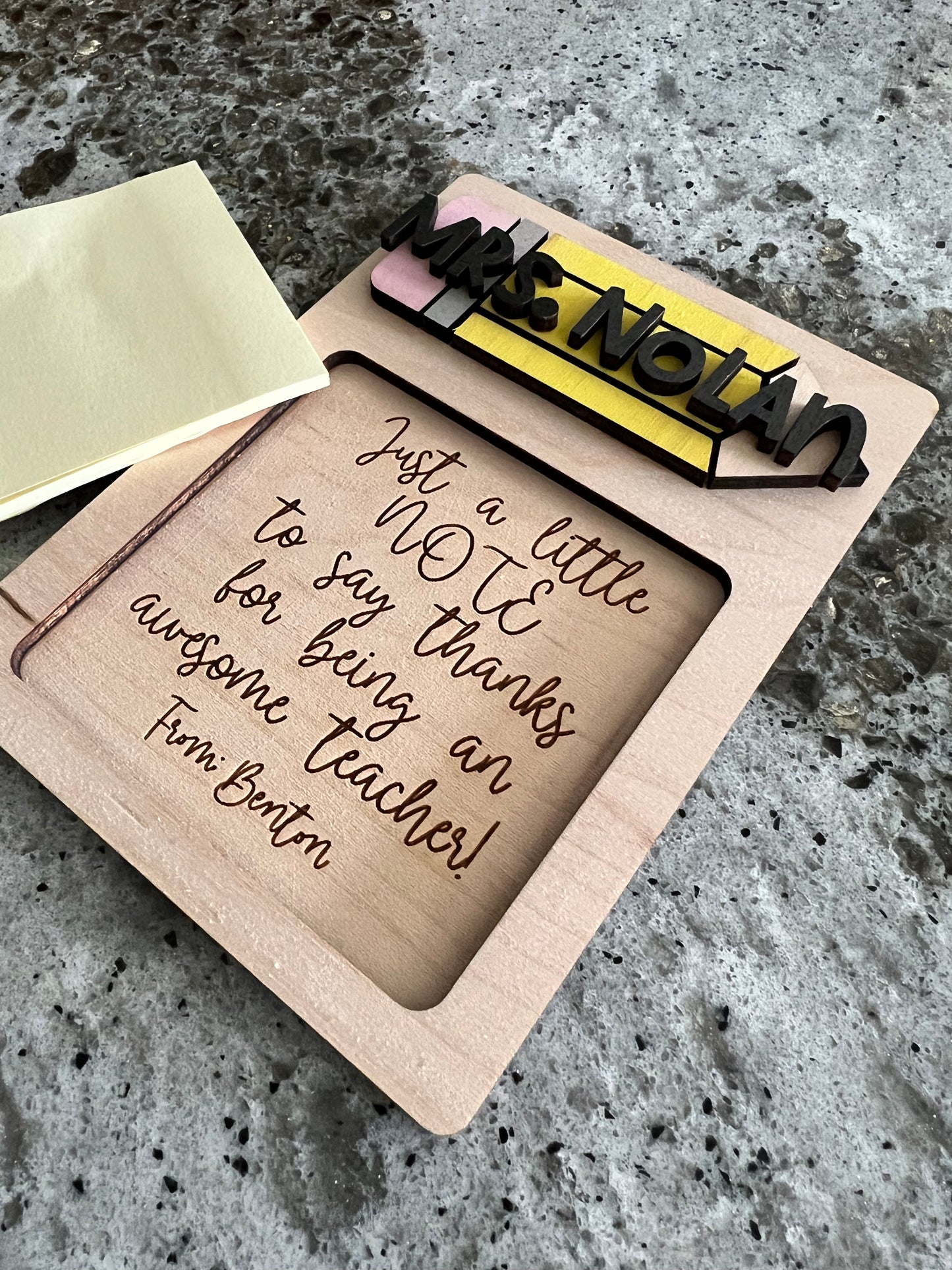 Teacher Post-It Note Holder