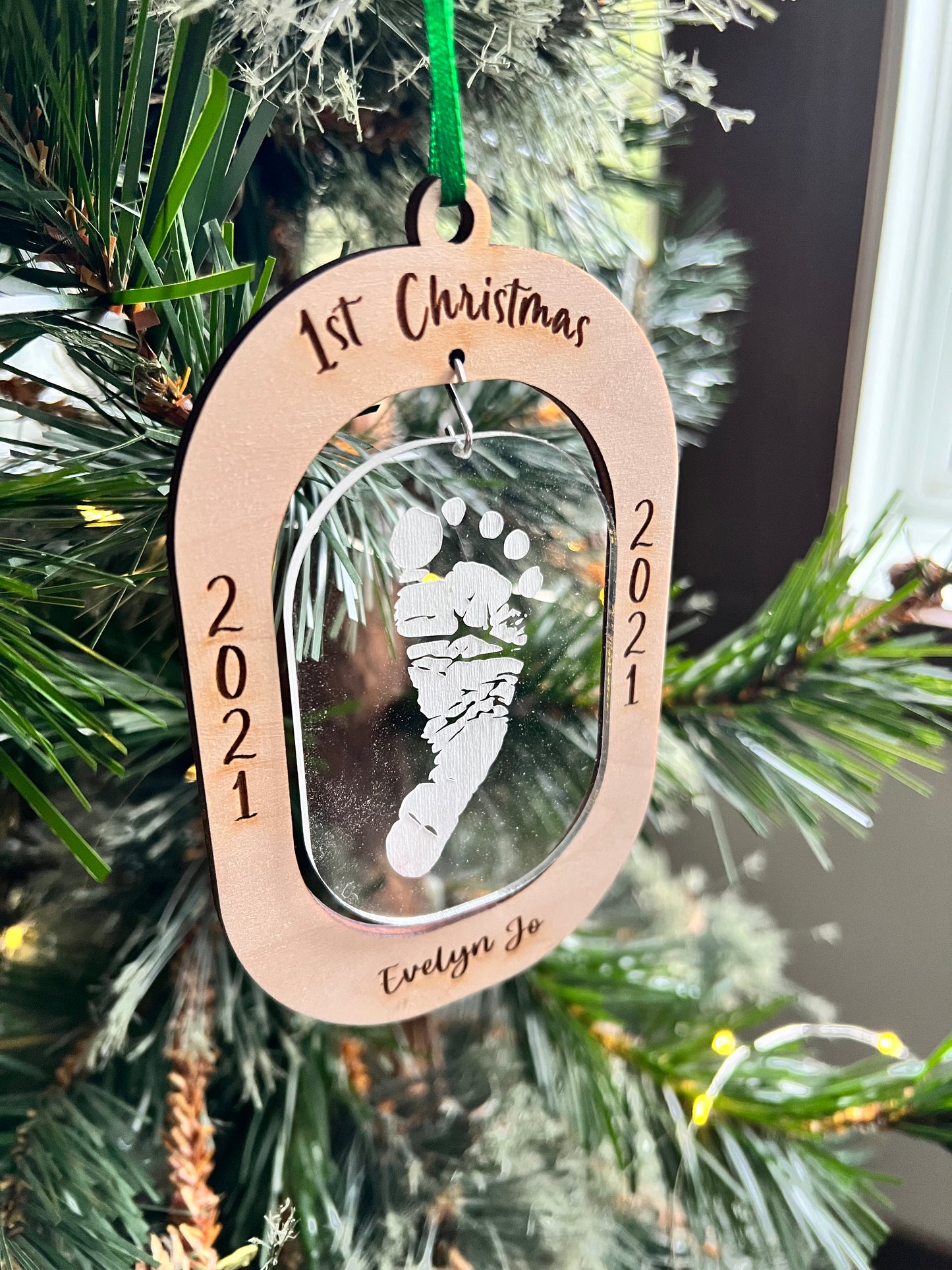 Baby Footprint Ornament