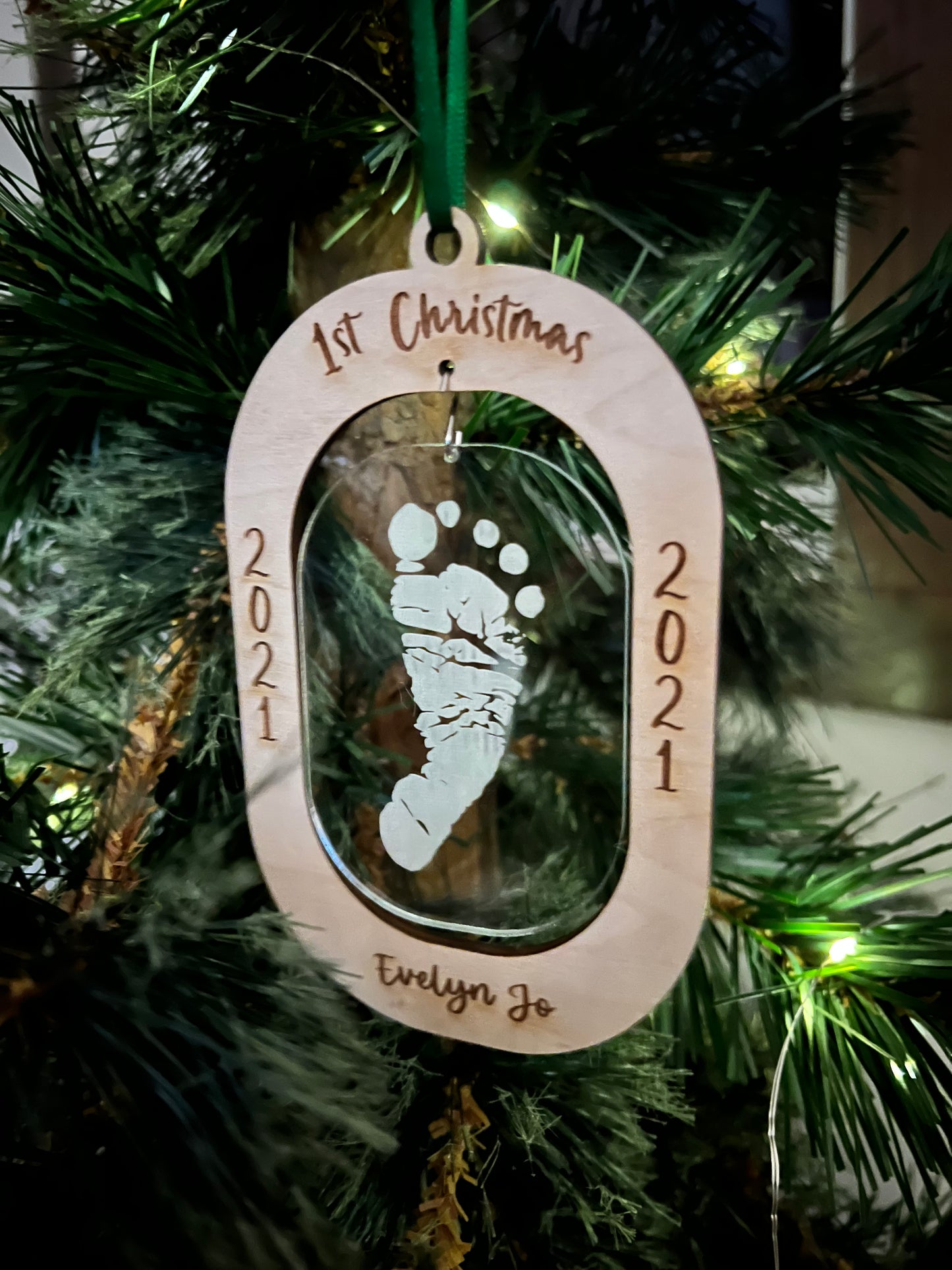 Baby Footprint Ornament