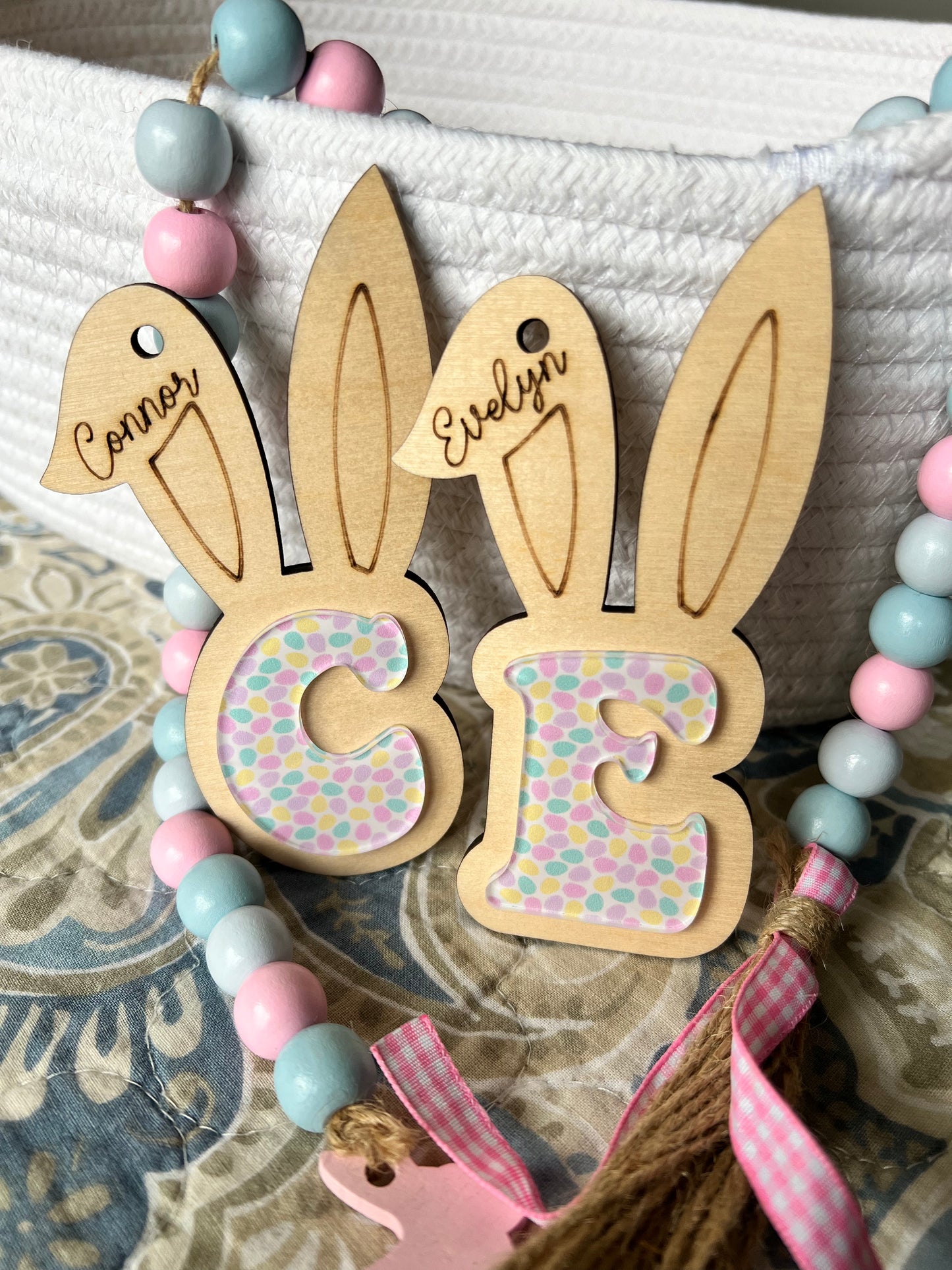 Easter Bunny Letter Tags